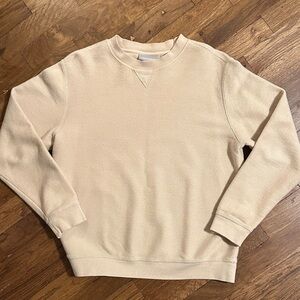 Nordstrom Men's Tan Crewneck Sweater - Small